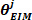 Mathematical symbol θ^j_EIM used in equations, representing a concept in mathematical analysis.