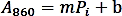figure-protocol-1 Absorption equation \(A_{860} = mP_i + b\), spectroscopy equation for linear fitting analysis.