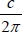 c over 2 pi fraction, mathematical formula, physics equation, educational diagram
