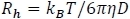 figure-protocol-3 Hydrodynamic radius formula, static concept, equation for molecular diffusion analysis.