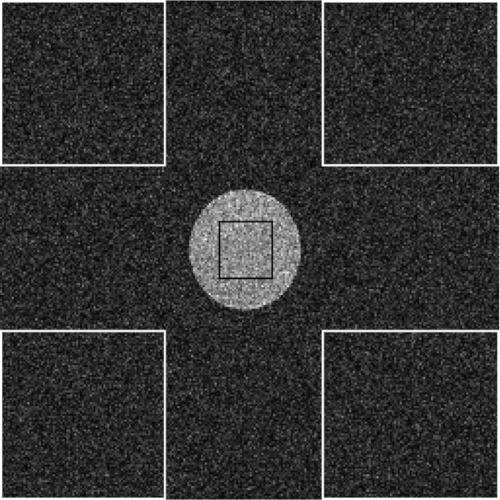figure-results-8 Quantum dot array structure, electron microscopy image, nanotechnology research, lattice configuration.