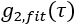 Photon correlation spectroscopy diagram, showing \(g_{2,fit}(\tau)\) for data analysis and spectral fitting.