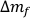 phase difference formula Δm_f equation for wave interference analysis