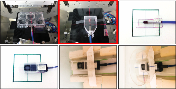 Microfluidic device setup diagram for optical excitation and imaging in spectroscopy analysis.