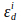 Mathematical symbol "ε^id," representing a dielectric constant or complex permittivity.