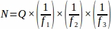 N=Q(1/f1)(1/f2)(1/f3) уравнение; проектирование оптических систем; Соотношения фокусных расстояний объектива