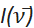 Spectral intensity symbol I(ν).