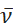 Velocity denoted by v̅ symbol in physics equation.
