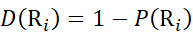 Static equilibrium formula, \( D(R_i) = 1 - P(R_i) \), displayed for educational use.