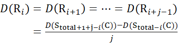 Mathematical formula for difference calculation in equilibrium analysis, with equation variables.