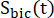 Sbic signal, formula with time variable t, concept in mathematical modeling, chart analysis.