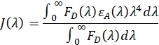 Förster resonance energy transfer, J(λ) integral formula, diagram for spectral overlap analysis.