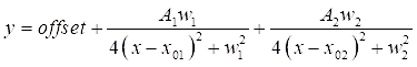 Mathematical formula for curve fitting; equation analysis in data processing and scientific research.