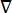 Divergence symbol ∇ representing vector calculus; related to fields and gradient calculation.