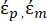 Mathematical symbols ξ_p, ξ_m for dynamic analysis or scientific equations in research context.