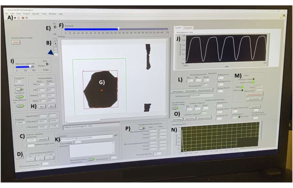 Spectroscopy software interface showing sample analysis, data graphs, and parameter adjustments.
