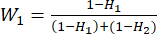 Weighted average formula equation; mathematical expression for data analysis and statistics.