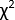Chi-squared formula (χ²) in statistical analysis, symbol representation