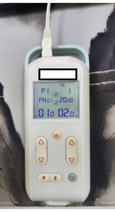 Portable pH meter for chemical analysis; LCD displays pH settings and values for accurate measurement.