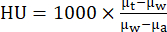 figure-protocol-1 Hounsfield unit equation, formula for calculating radiodensity in medical imaging.