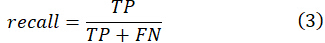 figure-results-3 Recall formula: TP/(TP+FN), equation, data analysis performance metric.