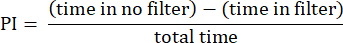 Performance index equation, PI calculation formula, mathematical representation