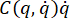 Equation representing dynamic systems: C(q, q̇)q̇; relevant for analyzing motion equations.