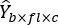 Equation indicating mathematical estimation, featuring symbols Ŷ, b, f, l, x, c.