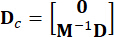 Matrix transformation equation, showing mathematical representation in symbolic form.