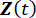 Z-transform formula Z(t), mathematical equation in signal processing analysis.