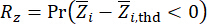 Probability equation in statistical analysis; formula for random variable probability calculation.