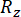 Rotational matrix symbol \( R_z \), relevant in coordinate transformation and spatial analysis.