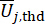 Equation: U̅<sub>j,thd</sub>, denoting total harmonic distortion in electrical engineering analysis.