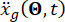 Dynamic system equation, symbol "ẍg(Θ,t)" in scientific context.