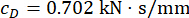 static equilibrium; damping coefficient equation cD=0.702 kN·s/mm; method; educational use