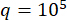 q=10^5 mathematical equation for quantitative analysis