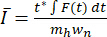 Static equilibrium equation, diagram; integral formula I̅ = t*∫F(t)dt/mhwn; quantitative analysis.