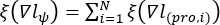 Nonlinear dynamics equation, ξ(∇Lψ)=Σ from i=1 to N ξ(∇L(pro,i)), mathematical formula diagram.