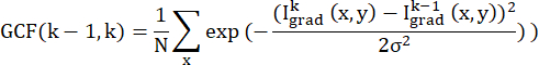 GCF equation formula for gradient computation, mathematical expression, educational use.