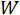 Color-coded letter W symbolizing color theory and wavelength, relevant for optics study.