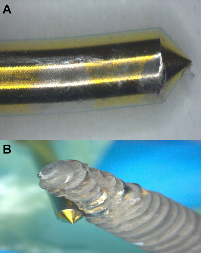 figure-results-7 Metal implant wear analysis using microscopy; diagram showing surface damage and corrosion effects.