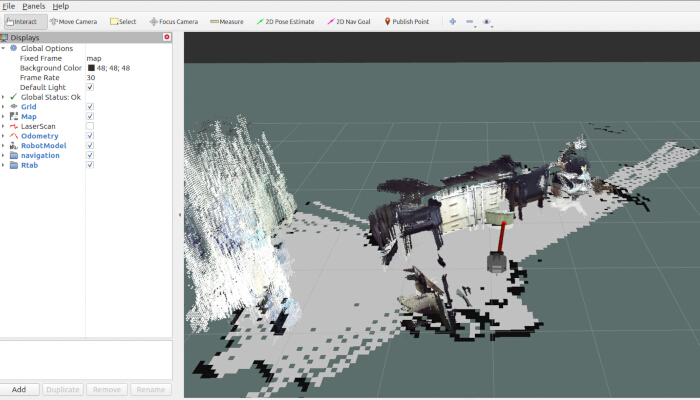 figure-results-6 3D mapping diagram using laser scan for robotics navigation and odometry analysis.