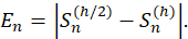 Equation of summation product in mathematical analysis.