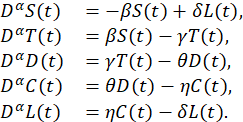 Fractional differential equations; symbol equations; mathematical modeling; dynamic systems analysis.