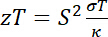 Thermoelectric efficiency formula zT=S²σT/κ; efficiency analysis, equation, research study.
