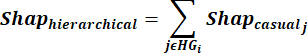 figure-protocol-6 Hierarchical SHAP formula, Σ for SHAP values, equation representation in data analysis.