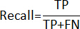 Recall formula, equation, TP over TP plus FN, data analysis, research methodology.
