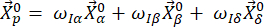 Equation illustrating vector linear combination in physics or mathematics research applications.