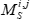 Matrix notation, \( M^i_j \), formula for tensor analysis, mathematical equation.