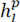 Static equilibrium formula, \(h_l^p\), equation used in force balance analysis.